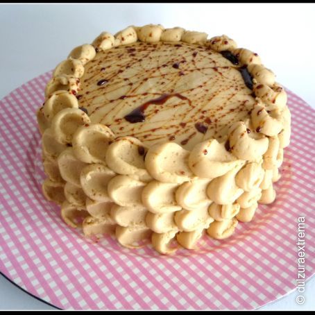 Tarta de chocolate y caramelo