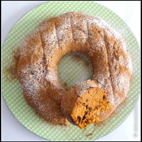 Bizcocho de calabaza con pepitas de chocolate