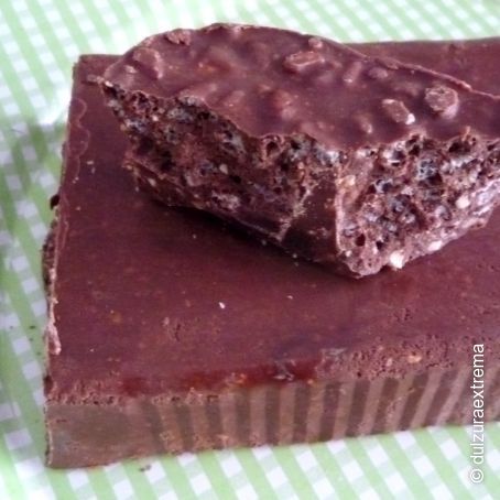 Turrón crujiente de chocolate