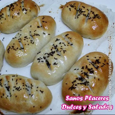 Bollos de leche rellenos de chocolate (sin huevo)