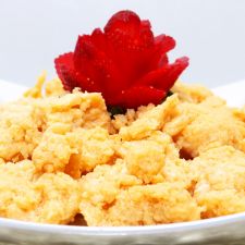 Dulce de leche cortada