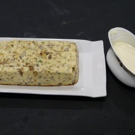 PASTEL DE SETAS (CON SALSA DE QUESO )