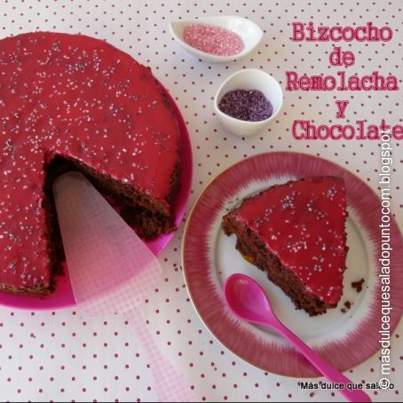 Bizcocho de remolacha y chocolate