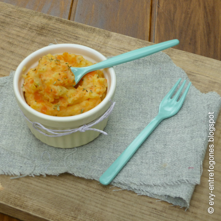 Puré de patata y zanahoria