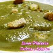 Puré de coliflor y espinacas (sin gluten, huevo, ni lactosa)