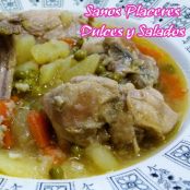 Conejo guisado con patatas (sin gluten, huevo, ni lactosa)