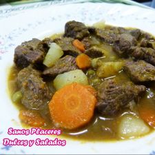 Carne guisada (sin gluten, huevo, ni lactosa)