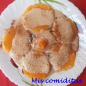 Naranjas con crema de yogurt