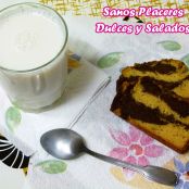 Plum cake marmolado con quinoa - Paso 7