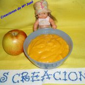 Crema de zanahorias, patatas y manzana