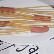 Spaguettis en salchichas con invitado inesperado - Paso 2