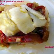 Ensalada de pimientos asados con bacalao