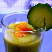 Batido verde con calabacín y papaya