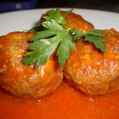 Albóndigas de carne con salsa de tomate