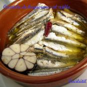 Cazuela de boquerones al ajillo picantes