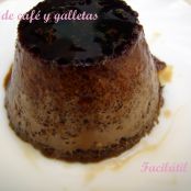 Flan de café y galletas - Paso 1