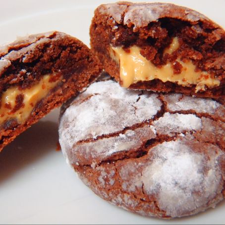 Galletas rellenas de mantequilla de cacahuete