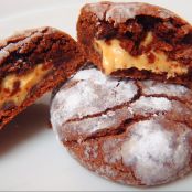 Galletas rellenas de mantequilla de cacahuete