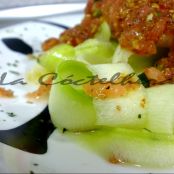 Tagliatelle de calabacín con boloñesa crudivegana