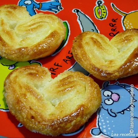 Palmeritas de hojaldre sencillas