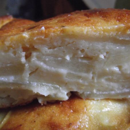 Bizcocho de requesón y manzanas