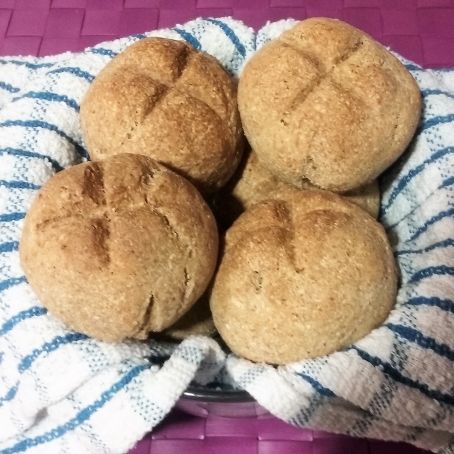 Bollitos de pan integral