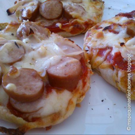 Mini pizzas de pan de pita