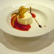 Pannacota de chocolate blanco