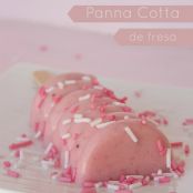 Panna cotta de fresa y nata