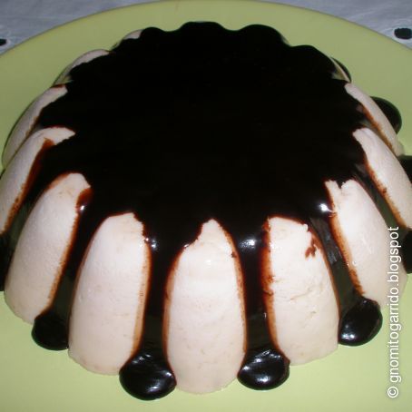 Panacotta de plátano y chocolate