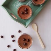 Panna cotta de chocolate y café