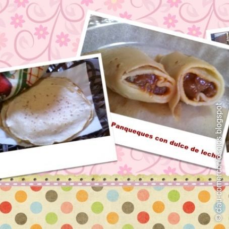 Panqueques con dulce de leche