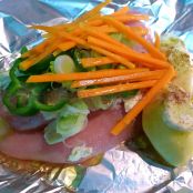 Pechuga de pollo al oloroso en papillote - Paso 1