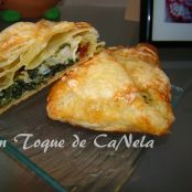 Paquetitos de hojaldre con espinacas y queso de cabra