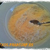 Piruletas de parmesano e ibérico - Paso 1