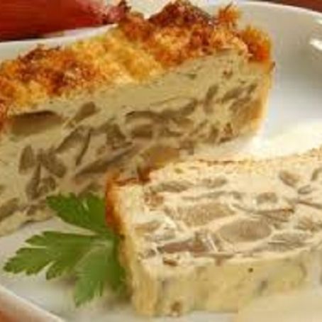 Pastel de verduras y jamón