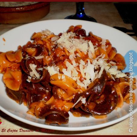 Pasta al jugo de tomate