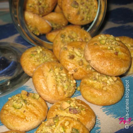 Pastas con Pistacho y Almendras