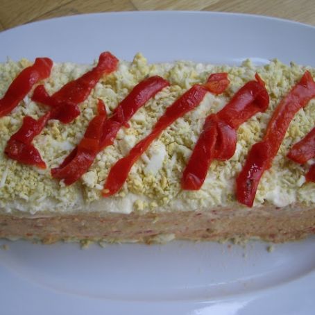 Pastel de tomate y atun