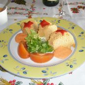 Pastel de bacalao, gambas y mejillones al microondas - Paso 7
