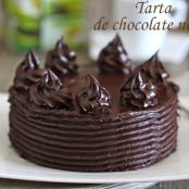 Tarta de chocolate negro