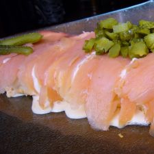 Pastel de puerros con salmón