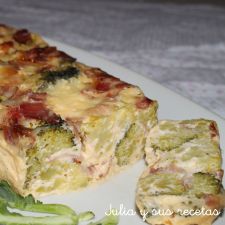 Pastel de brócoli y bacon