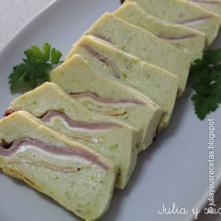 Pastel de calabacín relleno