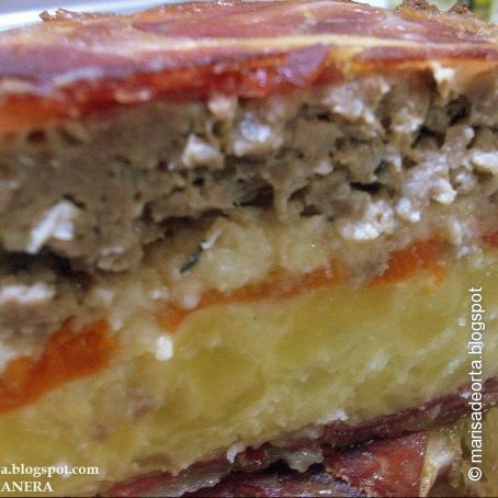 Pastel de carne y tortilla