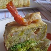 Pastel de gambas y bacalao