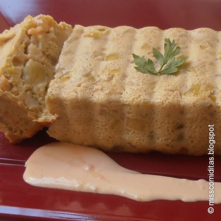 PASTEL DE PUERRO Y GAMBAS