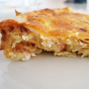 Pastel de calabacín y salmón