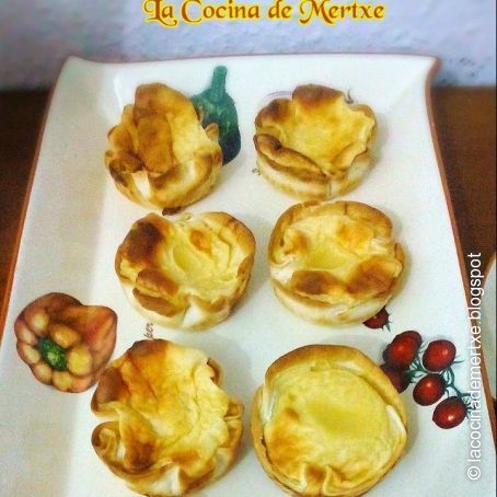 Pasteles de arroz en tartaletas