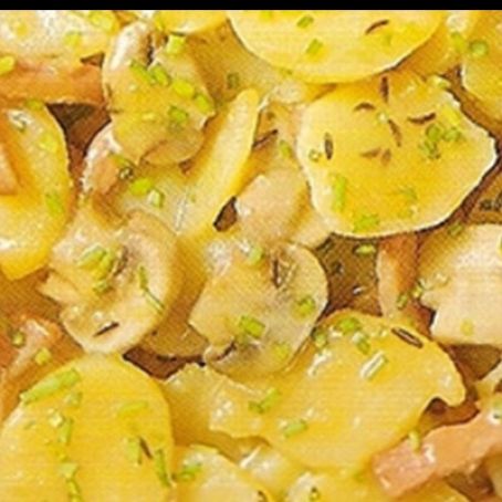 Patatas a la crema con setas